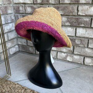 MOUNTAIN HARDWEAR RAFIA BUCKET SUNHAT WOMEN'S SUMMER RESORT COTTAGECORE NEW